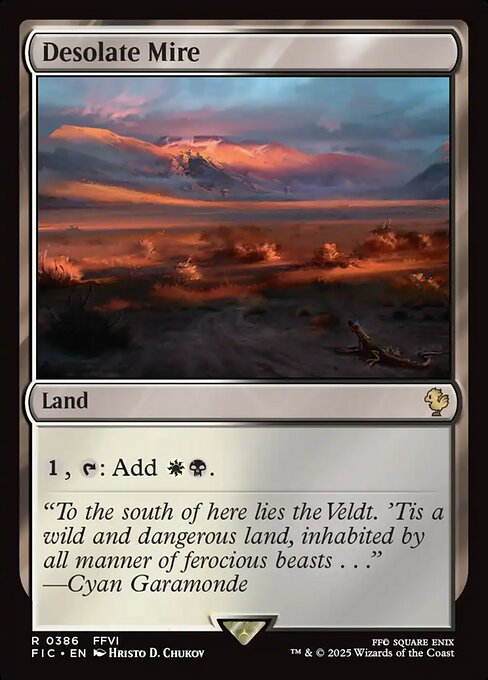 Desolate Mire (Surge Foil) - Commander: FINAL FANTASY - R - 386