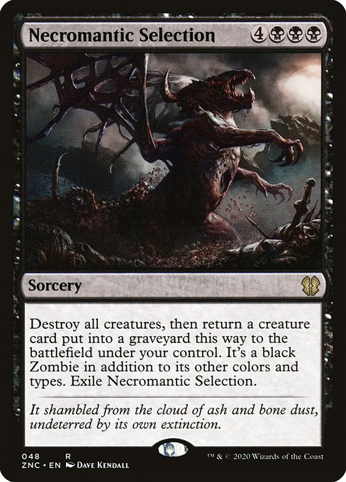 Necromantic Selection - Commander: Zendikar Rising - R - 48