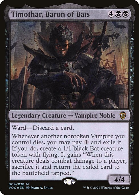 Timothar, Baron of Bats - Commander: Innistrad: Crimson Vow - M - 4
