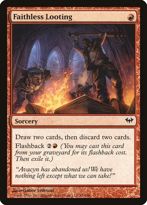 Faithless Looting - Dark Ascension - C - 87