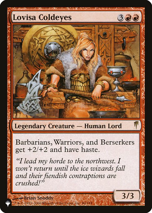 Lovisa Coldeyes - The List Reprints - R - 90/155
