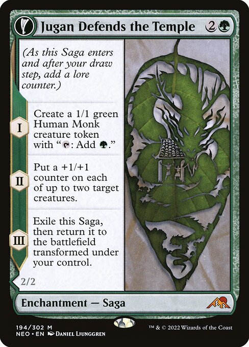 Jugan Defends the Temple - Kamigawa: Neon Dynasty - M - 194