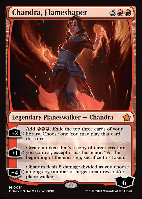 Chandra, Flameshaper - Foundations - M - 81