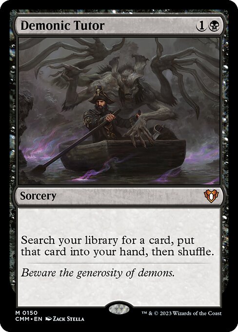 Demonic Tutor - Commander Masters - M - 150