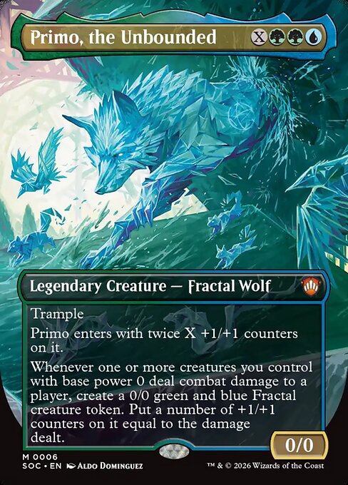 Primo, the Unbounded (Borderless) - Commander: Secrets of Strixhaven - M - 6