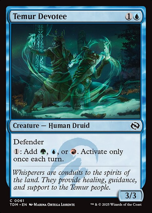 Temur Devotee - Tarkir: Dragonstorm - C - 61