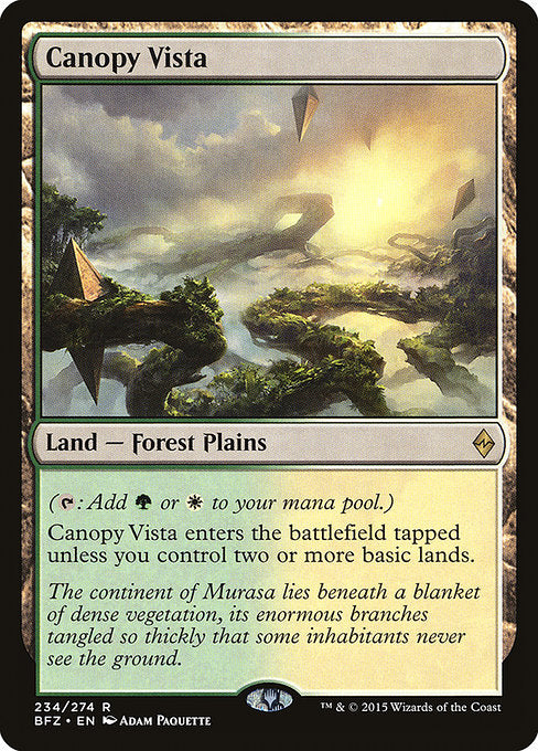 Canopy Vista - Battle for Zendikar - R - 234