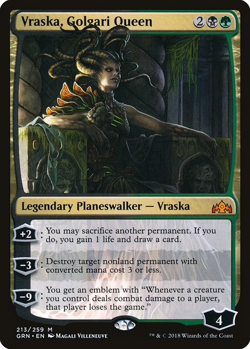 Vraska, Golgari Queen - Guilds of Ravnica - M - 213
