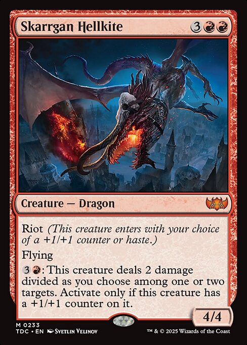 Skarrgan Hellkite - Commander: Tarkir: Dragonstorm - M - 233
