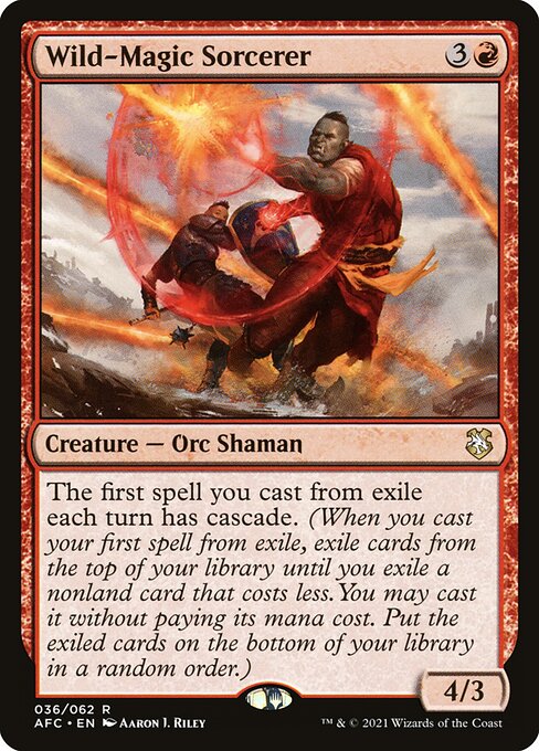 Wild-Magic Sorcerer - Commander: Adventures in the Forgotten Realms - R - 36