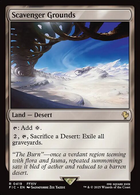 Scavenger Grounds (Surge Foil) - Commander: FINAL FANTASY - R - 419
