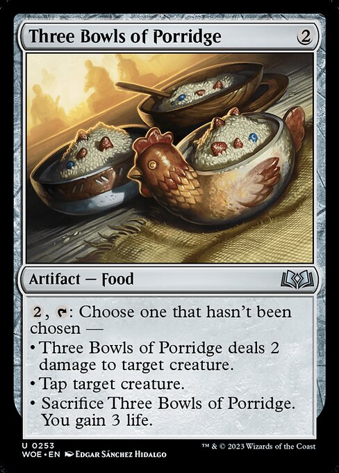 Three Bowls of Porridge - Wilds of Eldraine - U - 253