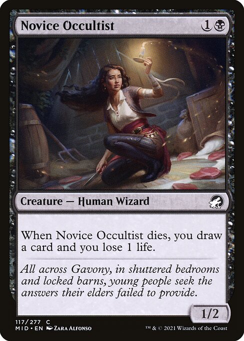 Novice Occultist - Innistrad: Midnight Hunt - C - 117