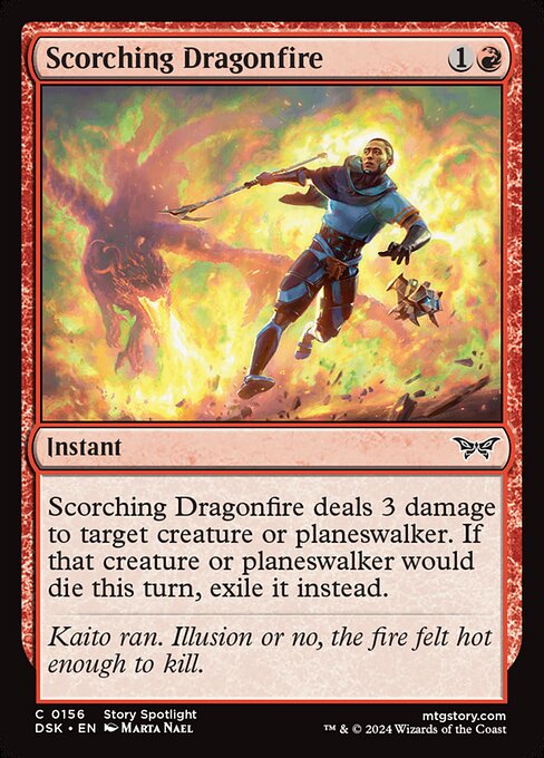Scorching Dragonfire - Duskmourn: House of Horror - C - 156