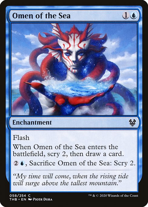 Omen of the Sea - Theros Beyond Death - C - 58
