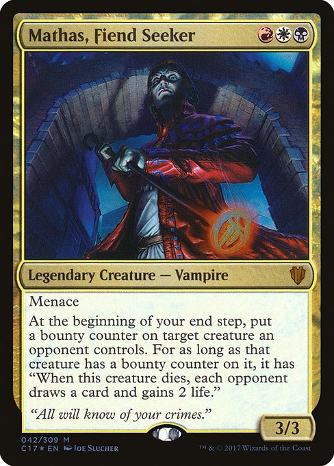 Mathas, Fiend Seeker - Commander 2017 - M - 42