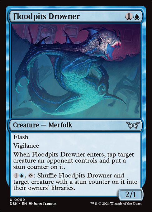 Floodpits Drowner - Duskmourn: House of Horror - U - 59
