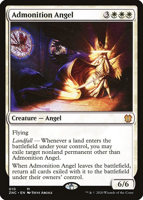 Admonition Angel - Commander: Zendikar Rising - M - 10