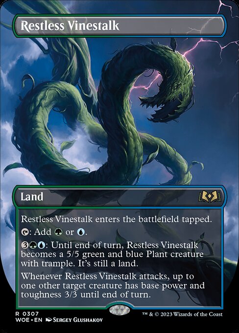 Restless Vinestalk (Borderless) - Wilds of Eldraine - R - 307