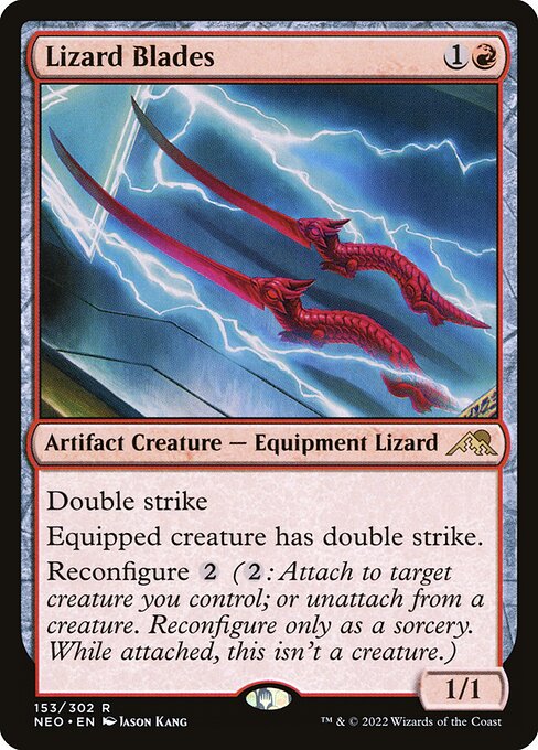 Lizard Blades - Kamigawa: Neon Dynasty - R - 153