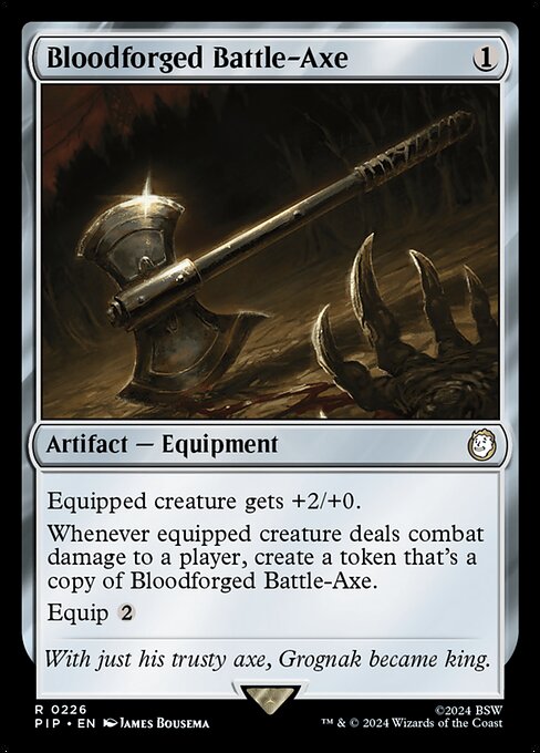 Bloodforged Battle-Axe - Universes Beyond: Fallout - R - 226