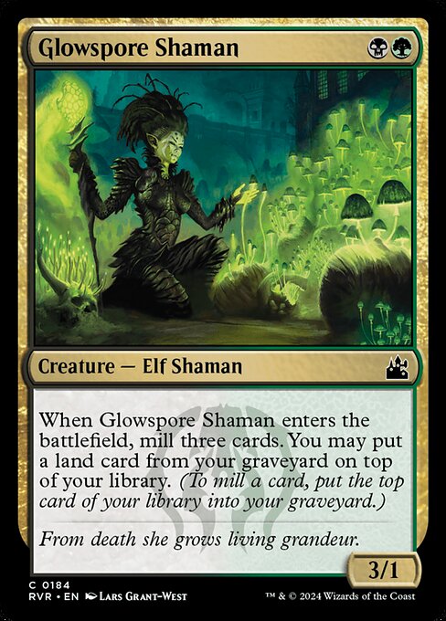 Glowspore Shaman - Ravnica Remastered - C - 184