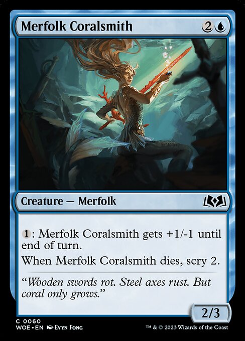 Merfolk Coralsmith - Wilds of Eldraine - C - 60