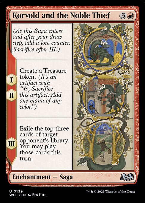Korvold and the Noble Thief - Wilds of Eldraine - U - 139
