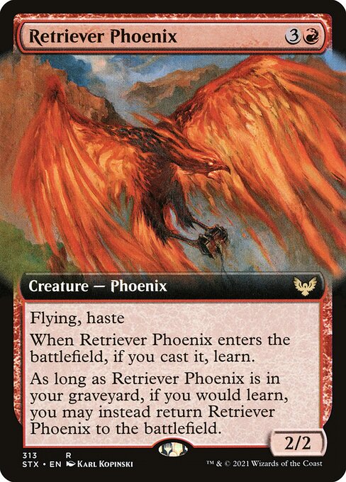 Retriever Phoenix (Extended Art) - Strixhaven: School of Mages - R - 313
