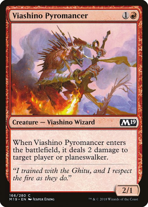 Viashino Pyromancer - Core Set 2019 - C - 166