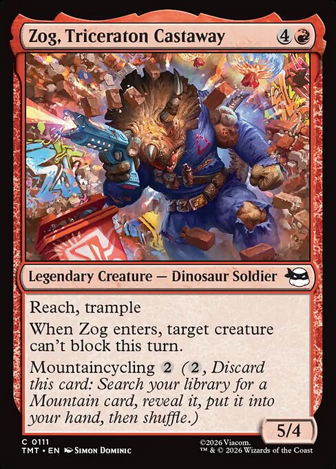 Zog, Triceraton Castaway - Teenage Mutant Ninja Turtles - C - 111