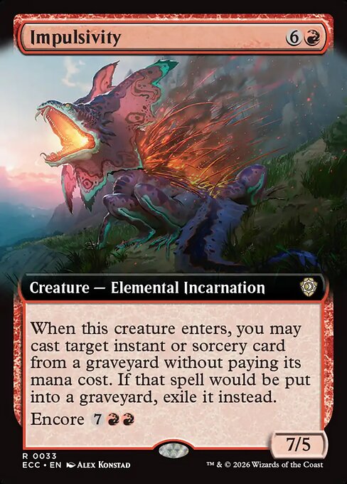 Impulsivity (Extended Art) - Commander: Lorwyn Eclipsed - R - 33