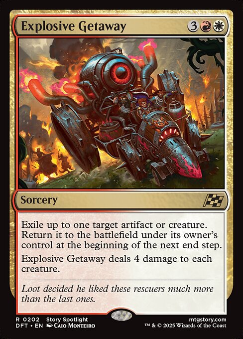 Explosive Getaway - Prerelease Cards - R - 202