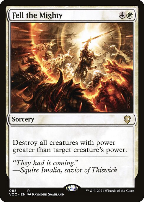 Fell the Mighty - Commander: Innistrad: Crimson Vow - R - 85