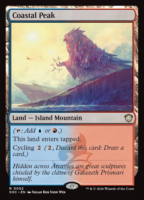 Coastal Peak (Surge Foil) - Commander: Marvel Super Heroes - R - 232