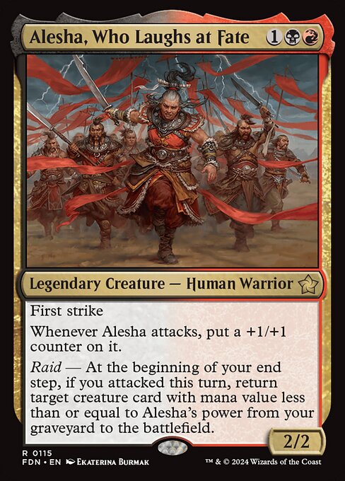 Alesha, Who Laughs at Fate - Prerelease Cards - R - 115