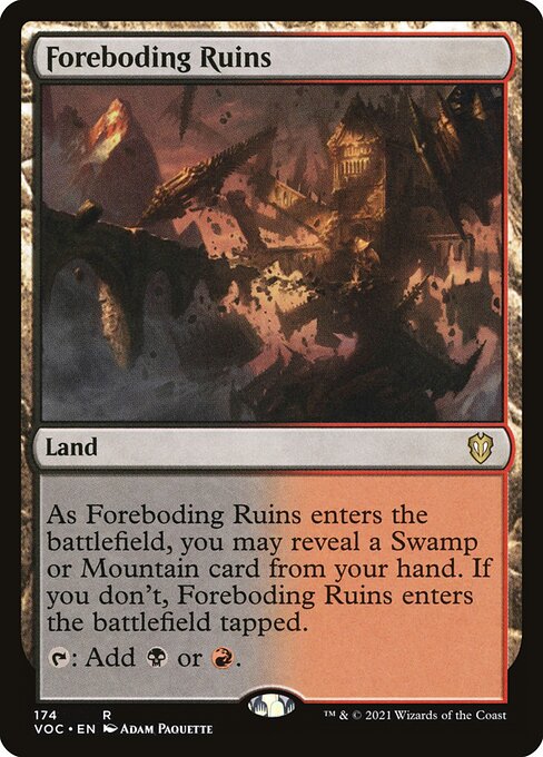 Foreboding Ruins - Commander: Innistrad: Crimson Vow - R - 174
