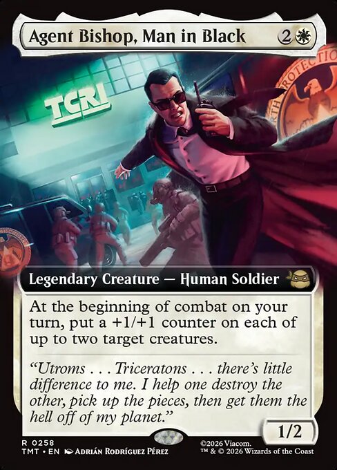 Agent Bishop, Man in Black (Extended Art) - Teenage Mutant Ninja Turtles - R - 258