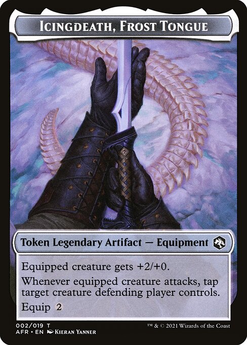 Icingdeath, Frost Tongue Token - Adventures in the Forgotten Realms - T - 2