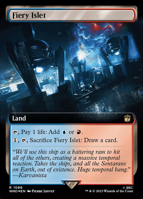 Fiery Islet (Extended Art) (Surge Foil) - Universes Beyond: Doctor Who - R - 1086