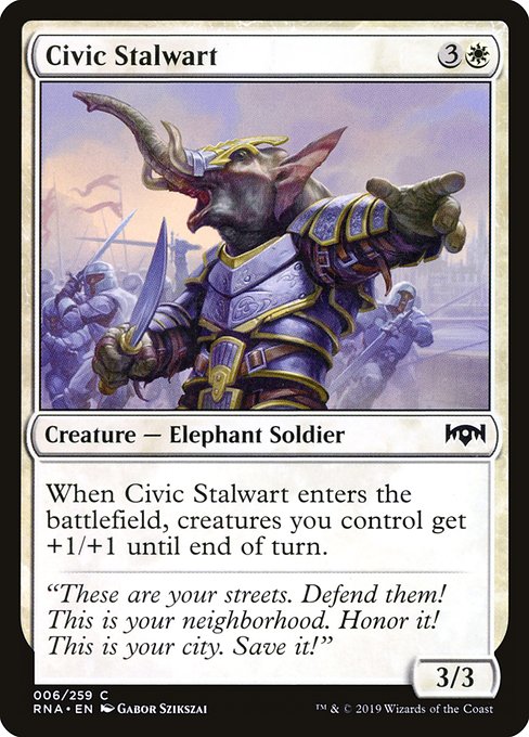 Civic Stalwart - Ravnica Allegiance - C - 6