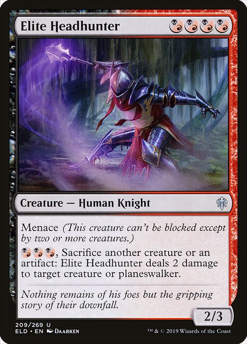 Elite Headhunter - Throne of Eldraine - U - 209