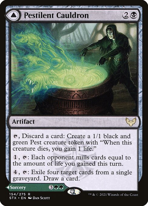 Pestilent Cauldron - Strixhaven: School of Mages - R - 154