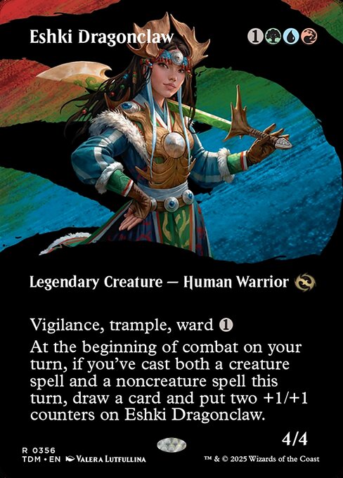 Eshki Dragonclaw (Borderless) - Tarkir: Dragonstorm - R - 356