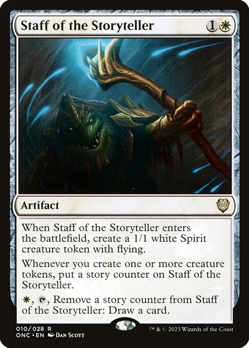 Staff of the Storyteller - Commander: Phyrexia: All Will Be One - R - 10