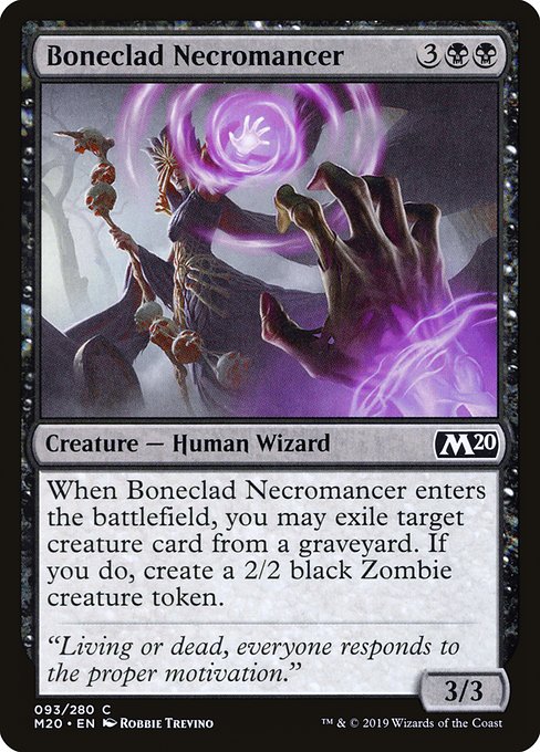 Boneclad Necromancer - Core Set 2020 - C - 93