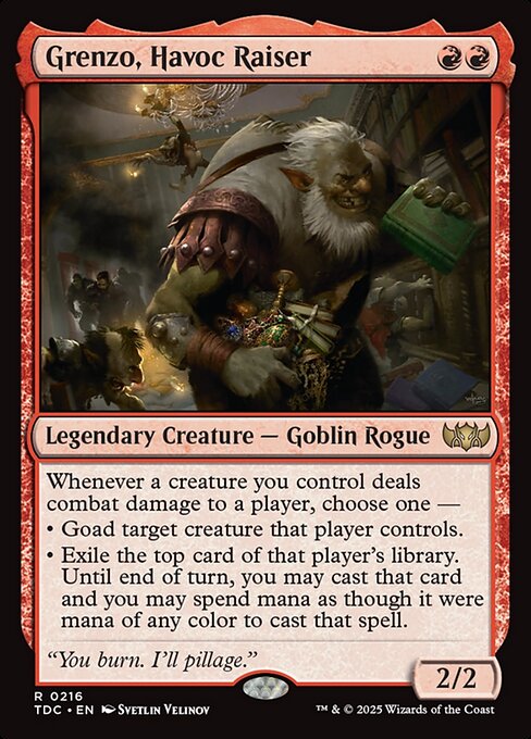 Grenzo, Havoc Raiser - Commander: Tarkir: Dragonstorm - R - 216