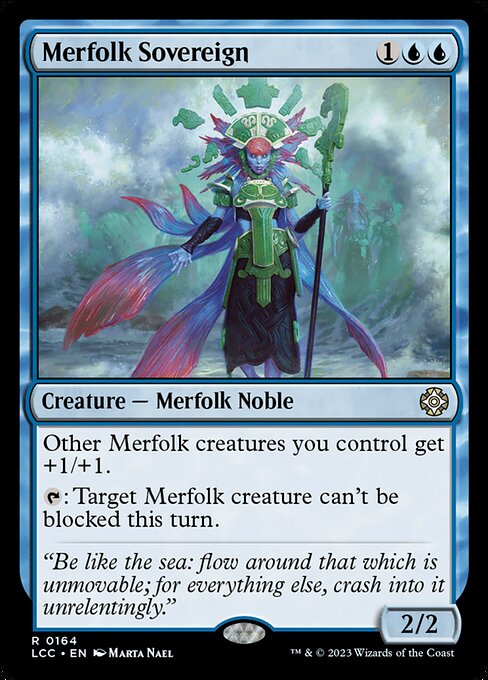 Merfolk Sovereign - Commander: The Lost Caverns of Ixalan - R - 164