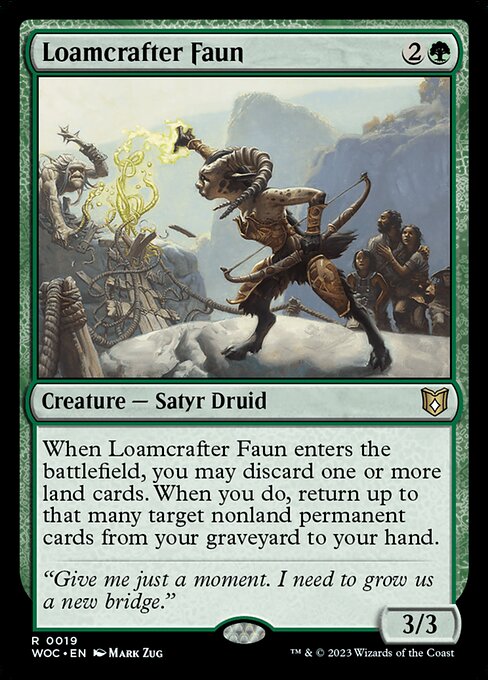 Loamcrafter Faun - Commander: Wilds of Eldraine - R - 19