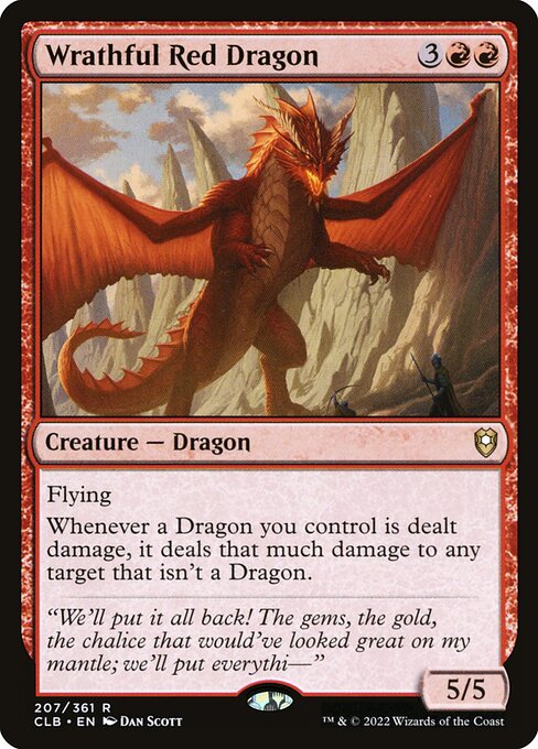 Wrathful Red Dragon - Commander Legends: Battle for Baldur's Gate - R - 207